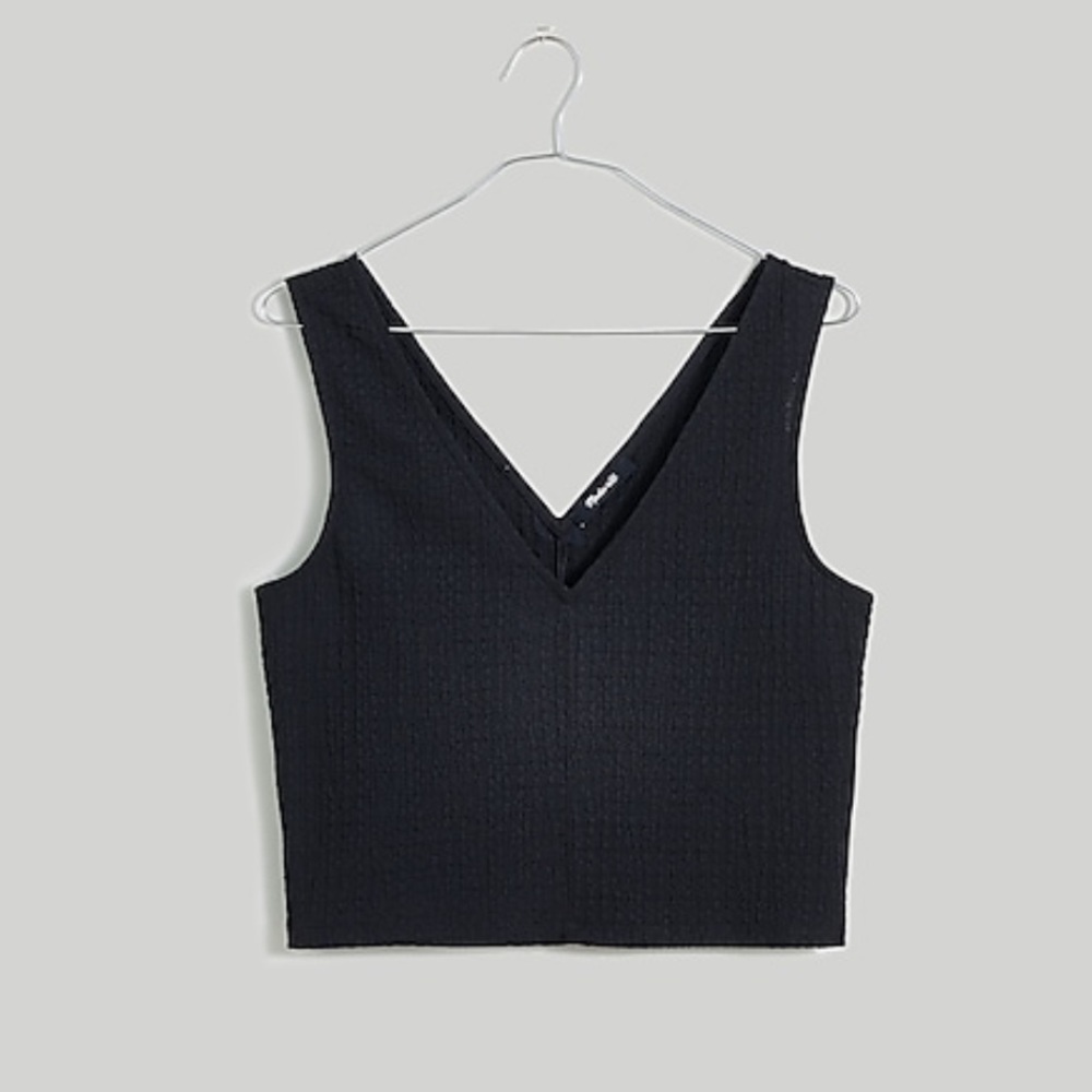 V-neck sleeveless crop top NWT